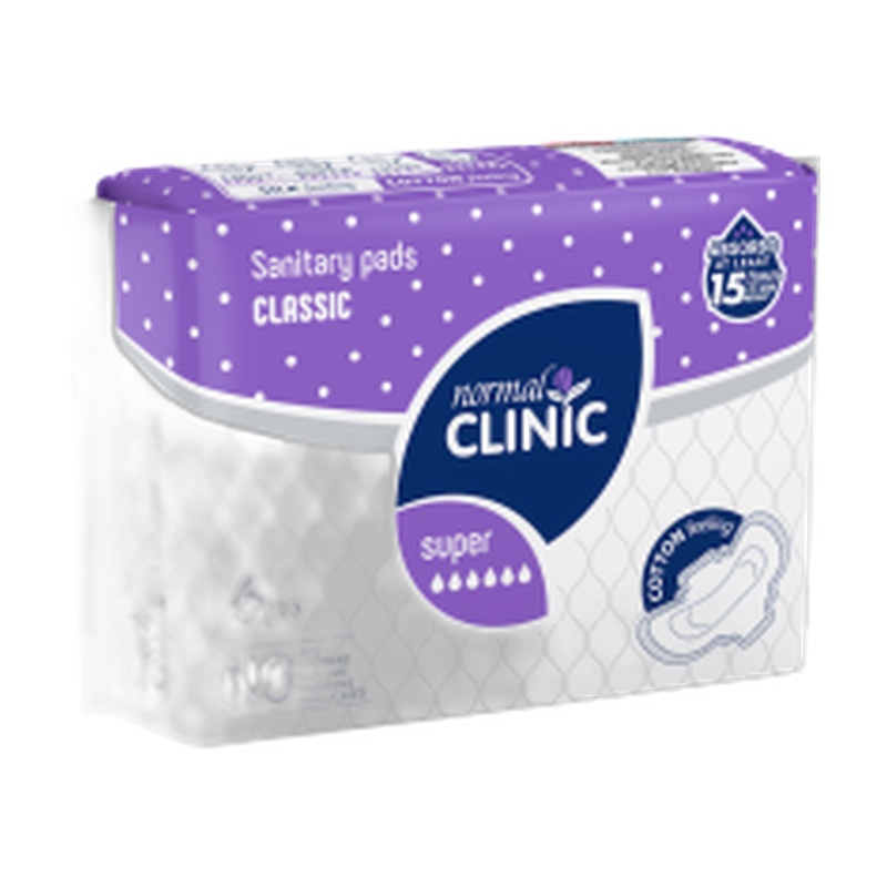 ПРОКЛАДКИ NORMAL CLINIC CLASSIC SILK FEELING '6 6ШТ