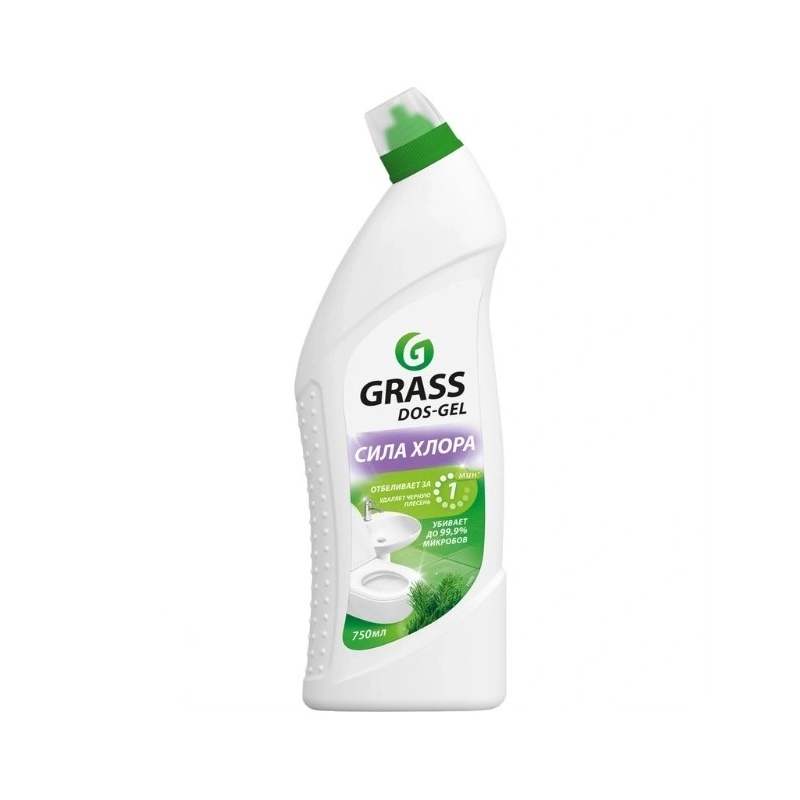 ГЕЛЬ ЧИСТЯЩИЙ GRASS DOS GEL СИЛА ХЛОРА 750МЛ