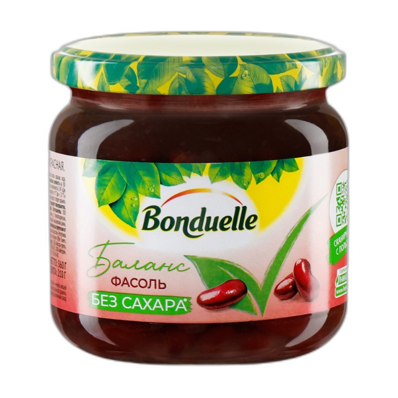 ФАСОЛЬ BONDUELLE КРАСНАЯ ЗОЖ 350МЛ