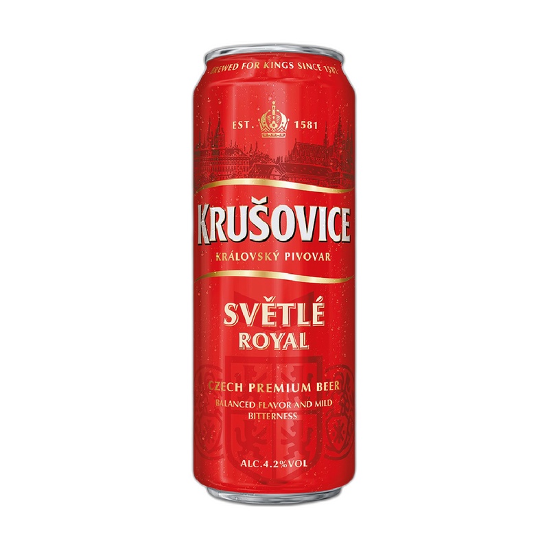 ПИВО KRUSOVICE SVETLE 4,2% 0,45Л Ж/Б
