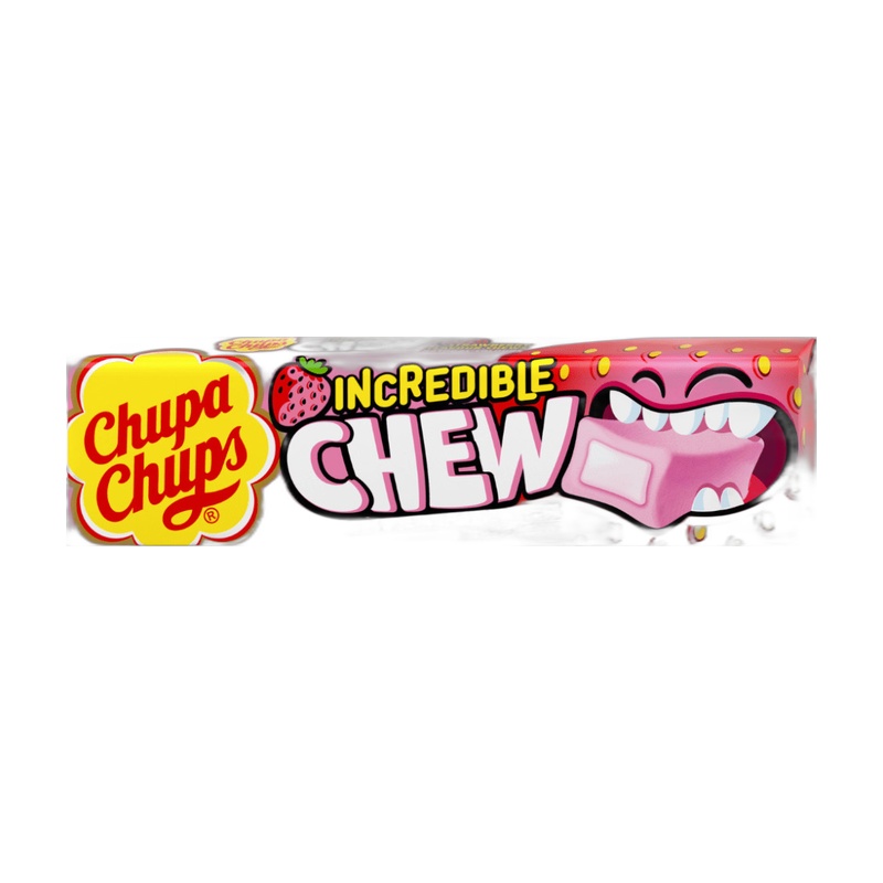 КОНФЕТА ЖЕВАТЕЛЬНАЯ CHUPA CHUPS INCREDIBLE CHEW КЛУБНИКА 47Г