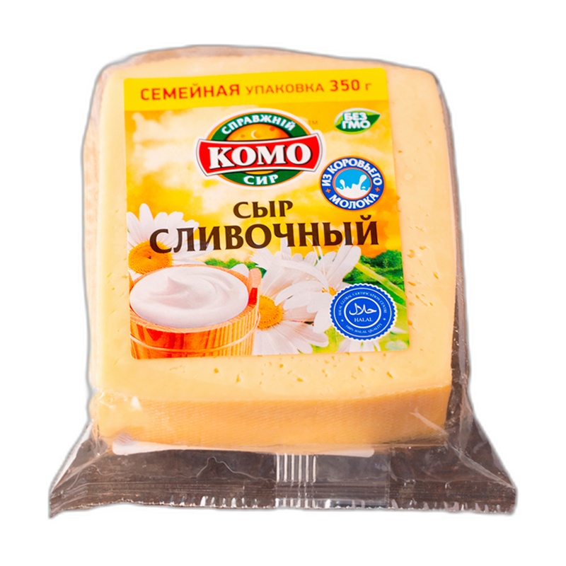 СЫР КОМО СЛИВОЧНЫЙ 45% 350Г БРУС Ф/П