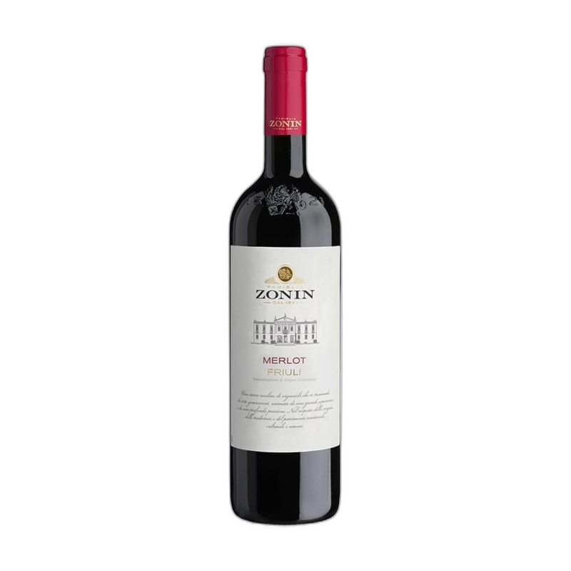 ВИНО ZONIN MERLOT FRIULI КРАСНОЕ ПОЛУСУХОЕ 13,5% 0,75Л ИТАЛИЯ