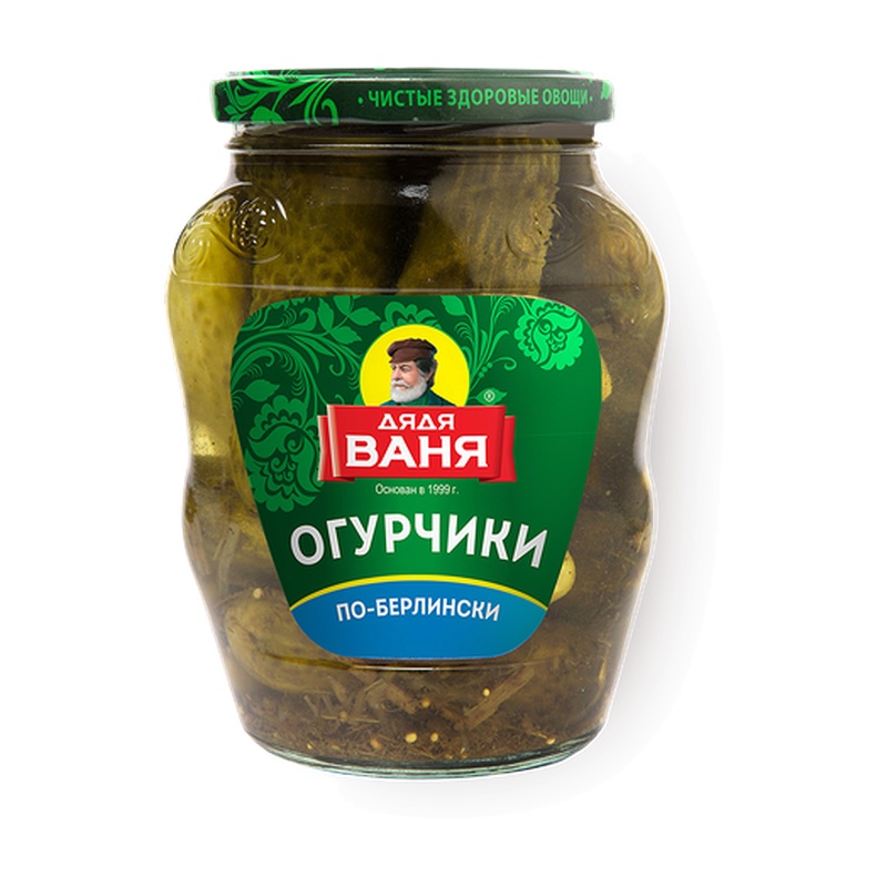 ОГУРЦЫ ДЯДЯ ВАНЯ МАРИНОВАННЫЕ ПО-БЕРЛИНСКИ 680Г