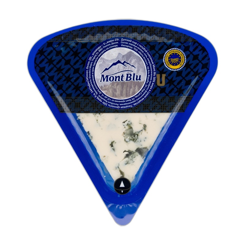 СЫР ДАНИЯ С ГОЛУБОЙ ПЛЕСЕНЬЮ MONT BLU 100Г