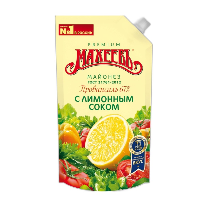 МАЙОНЕЗ МАХЕЕВЪ ПРОВАНСАЛЬ С ЛИМОНОМ 67 % 190Г Д/П