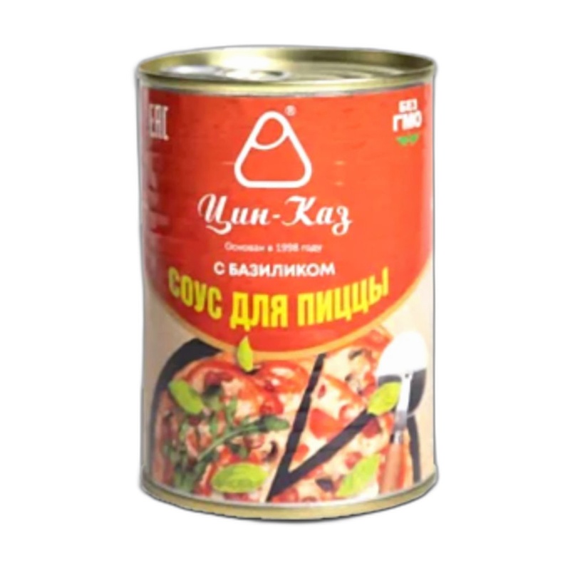 СОУС ЦИН-КАЗ ДЛЯ ПИЦЦЫ С БАЗИЛИКОМ 400Г Ж/Б