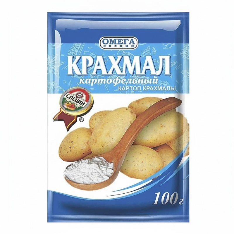 КРАХМАЛ КАРТОФЕЛЬНЫЙ ОМЕГА 100Г