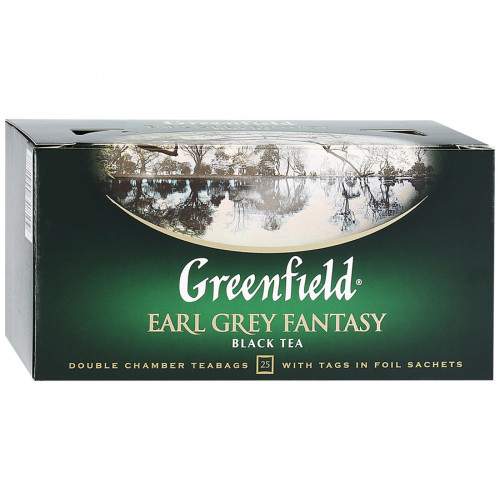 ЧАЙ ЧЕРНЫЙ GREENFIELD EARL GREY FANTASY 25 ПАКЕТИКОВ