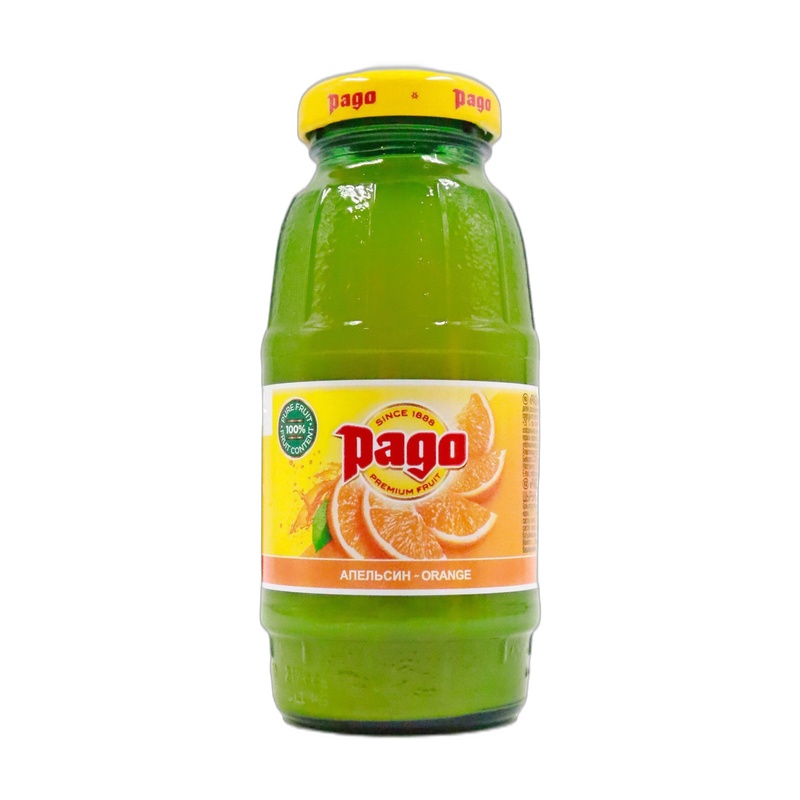 СОК PAGO ORANGE WITH PULP АПЕЛЬСИН 200МЛ СТ/Б