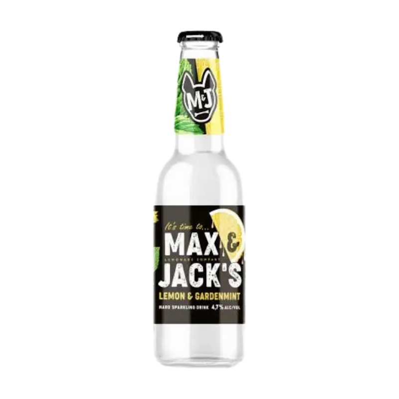 ПИВНОЙ НАПИТОК MAX&JACKS LEMON GARDENMINT 4,7% 0,4Л СТ/Б