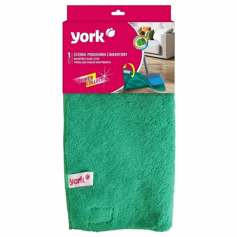 САЛФЕТКА ДЛЯ ПОЛА YORK МИКРОФИБРА 50Х60СМ 1ШТ