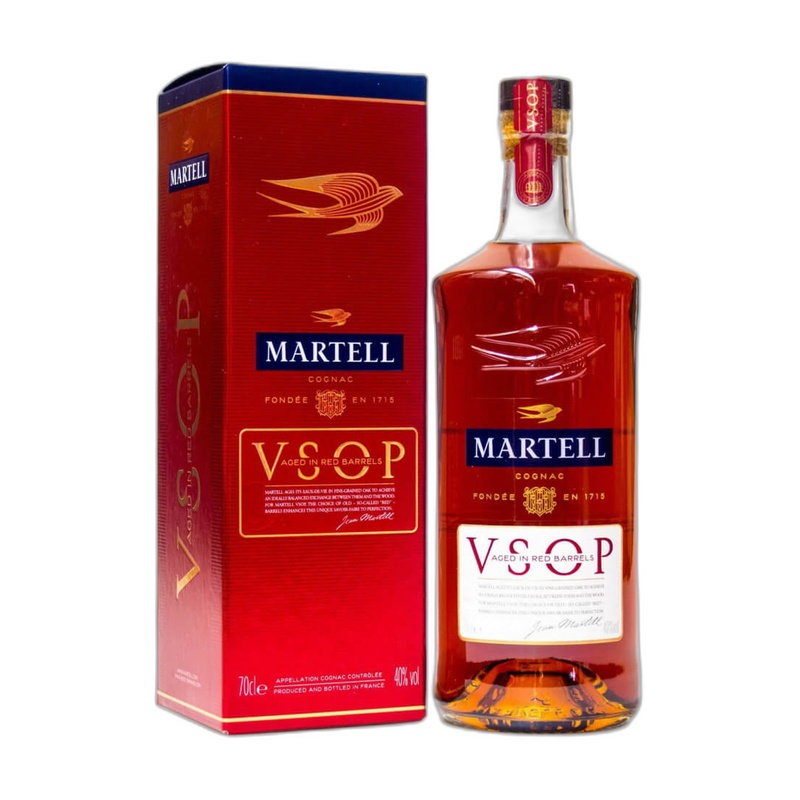 КОНЬЯК MARTELL VSOP 40% 0,7Л 2 GLASSES VAP