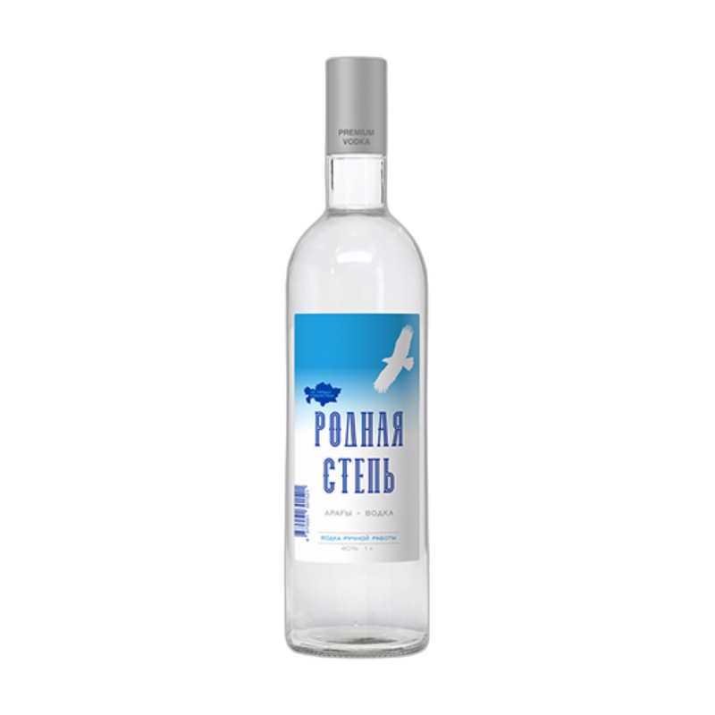 ВОДКА РОДНАЯ СТЕПЬ 38% 0,65Л