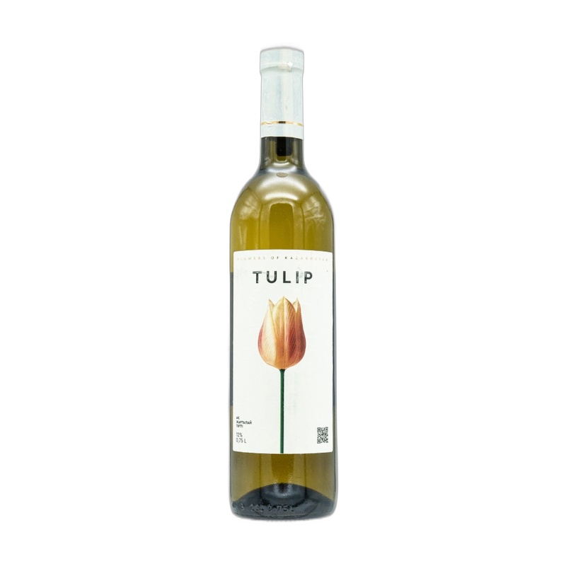 ВИНО TULIP БЕЛОЕ ПОЛУСЛАДКОЕ 12% 0,75Л КАЗАХСТАН