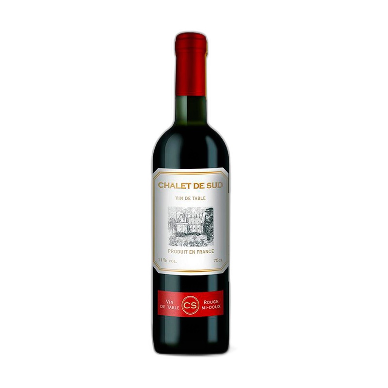 ВИНО CHALET DE SUD MERLOT КРАСНОЕ ПОЛУСЛАДКОЕ 11% 0,75Л ФРАНЦИЯ