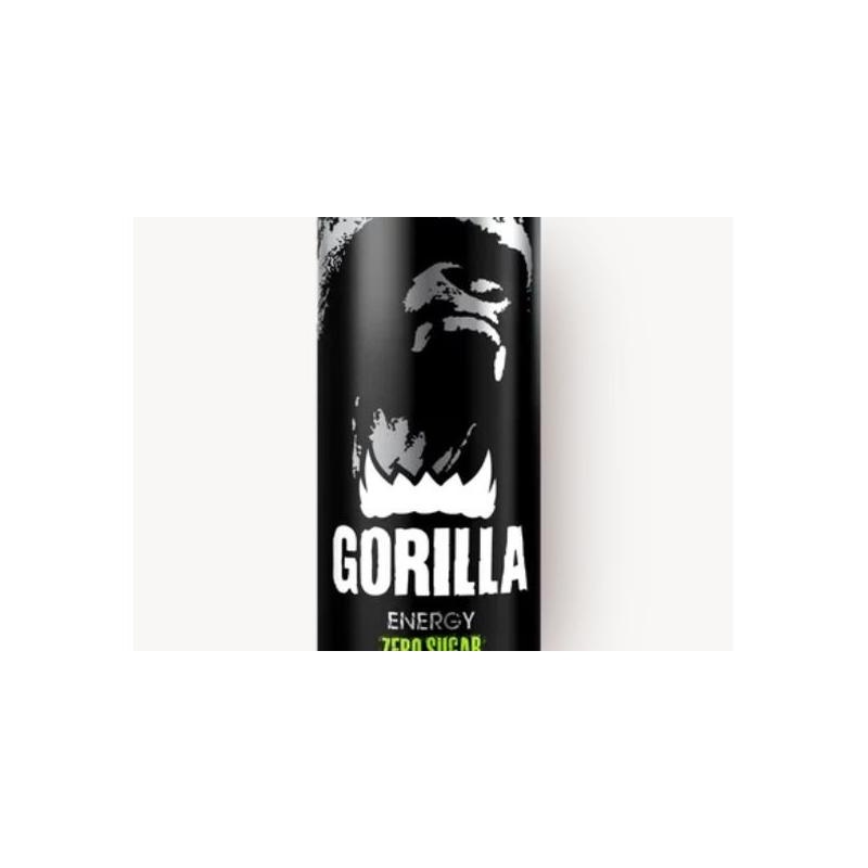 НАПИТОК ЭНЕРГЕТИЧЕСКИЙ GORILLA ZERO SUGAR 0,25Л Ж/Б