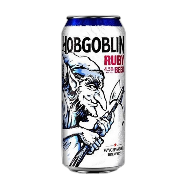 ПИВО HOBGOBLIN RUBY ТЁМНОЕ 4,5% 0,5Л Ж/Б