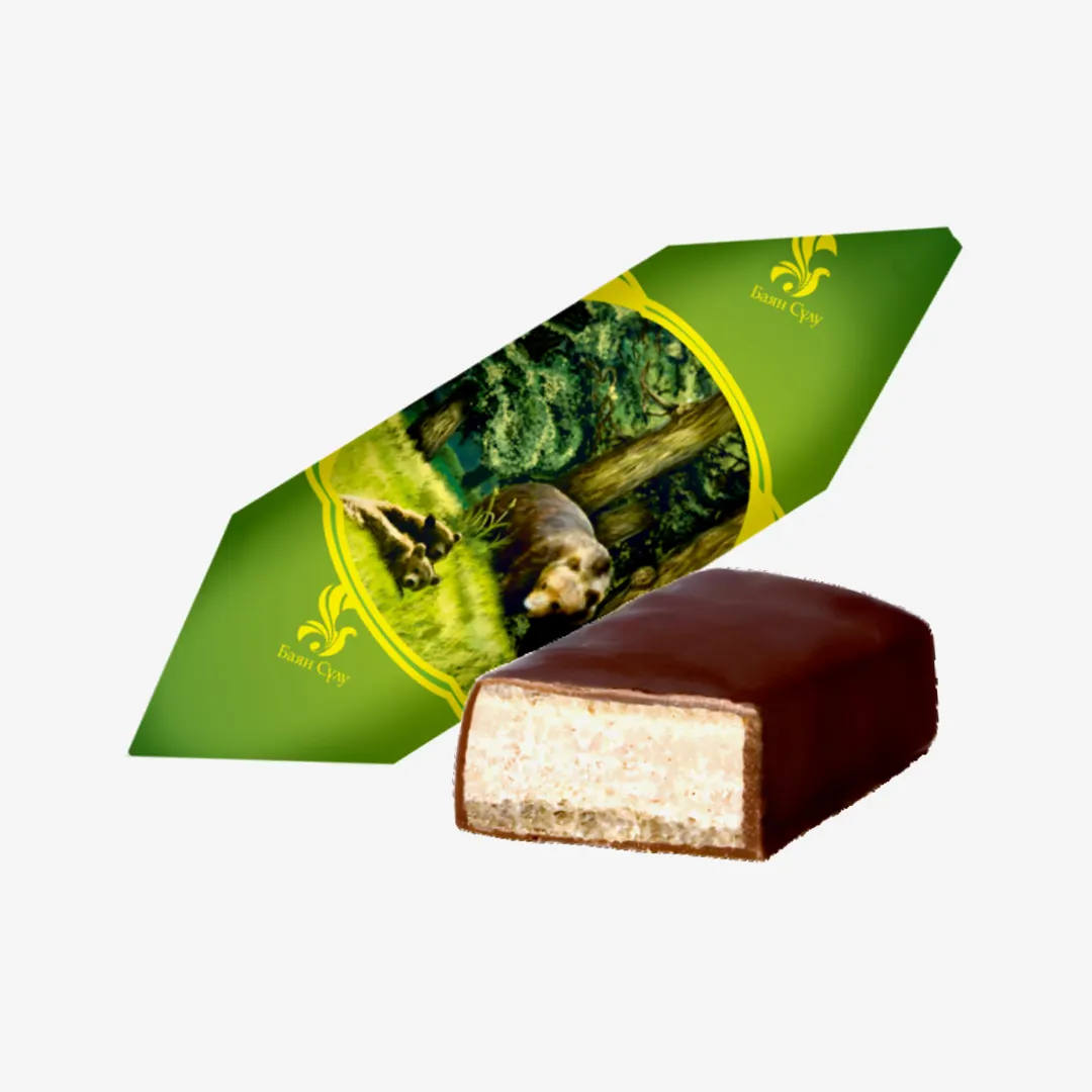 КОНФЕТЫ БАЯН СУЛУ ВАФЕЛЬНЫЕ МИШКА КОСОЛАПЫЙ ВЕС