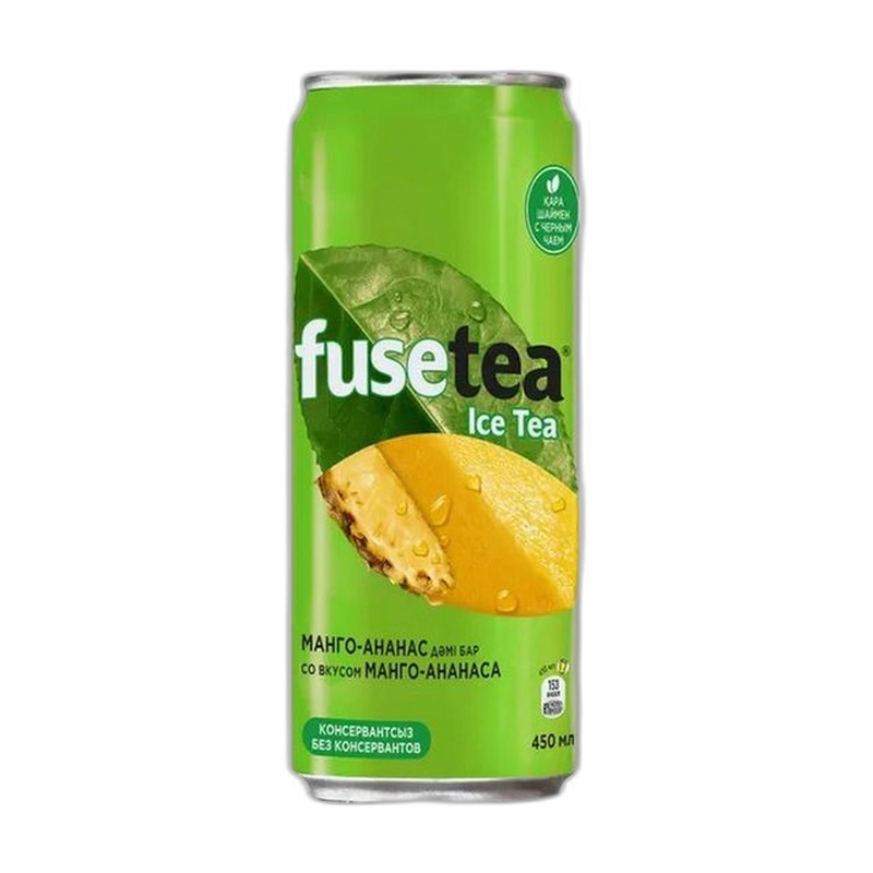 ЧАЙ ХОЛОДНЫЙ FUSE TEA МАНГО АНАНАС 0,45Л Ж/Б