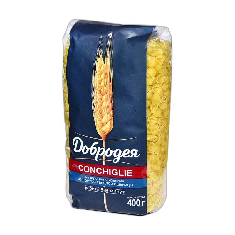 МАКАРОНЫ ДОБРОДЕЯ CONCHIGLIE 400Г