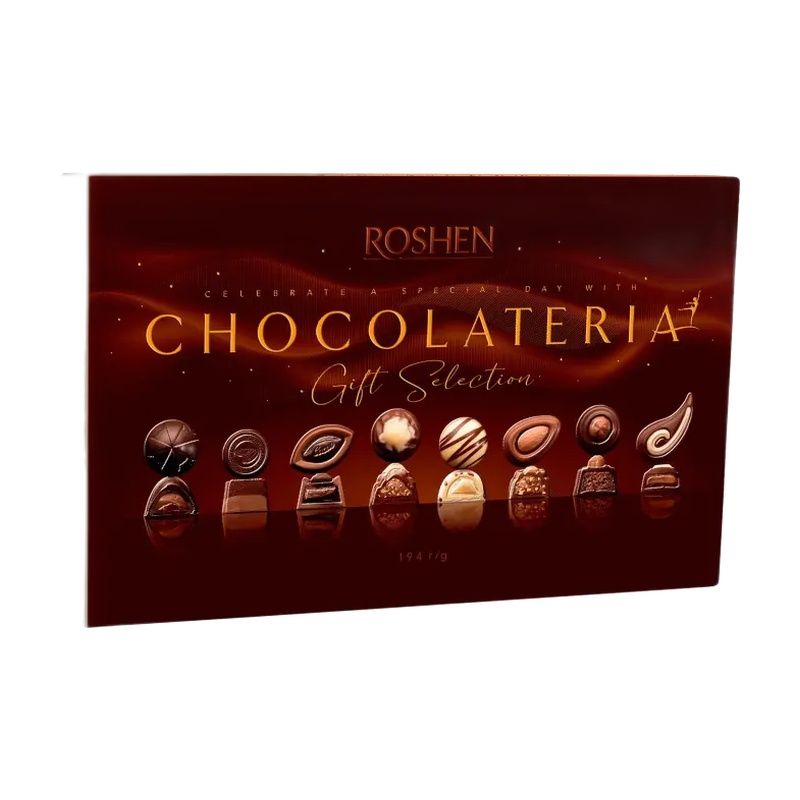 НАБОР КОНФЕТ ROSHEN CHOCOLATERIA 194Г КОР