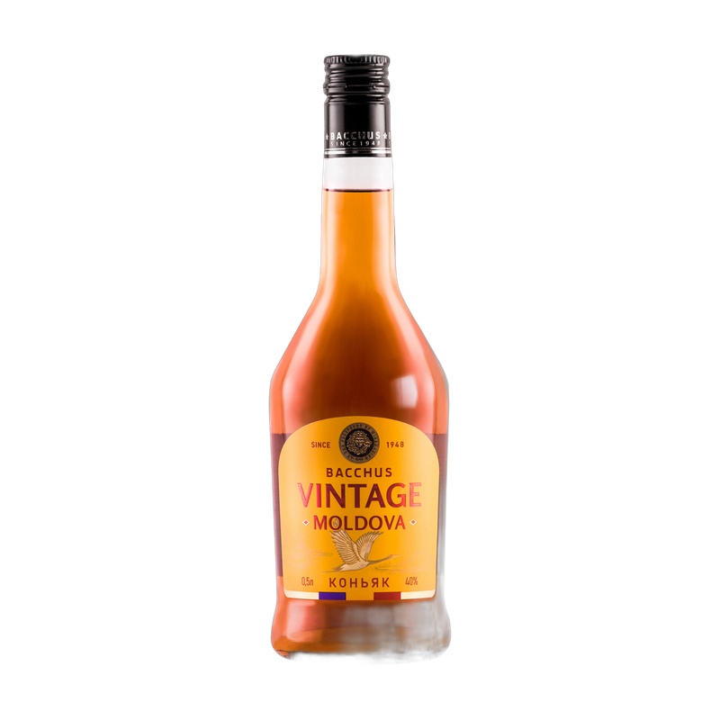 КОНЬЯК БАХУС BACCHUS VINTAGE MOLDOVA 3 YO 40% 0,5Л