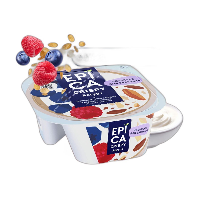 ЙОГУРТ ЕРIСА CRISPY НАТУРАЛЬНЫЙ 6,5% 138Г