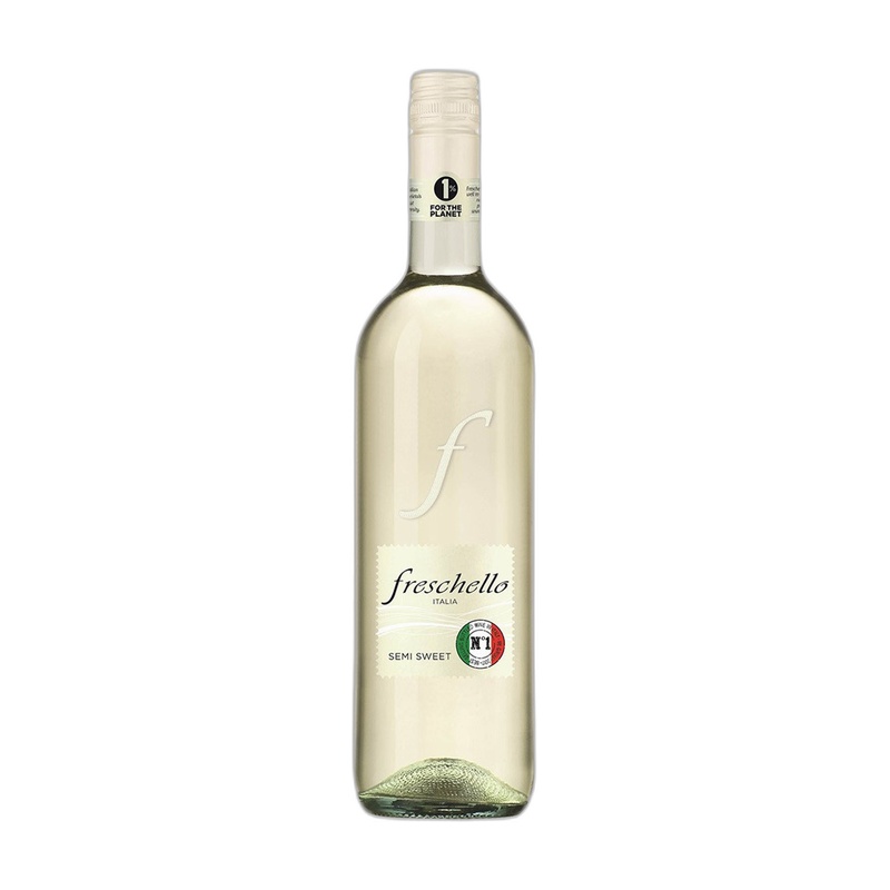 ВИНО ИГРИСТОЕ FRESCHELLO БЕЛОЕ СУХОЕ 10% 0,75Л ИТАЛИЯ
