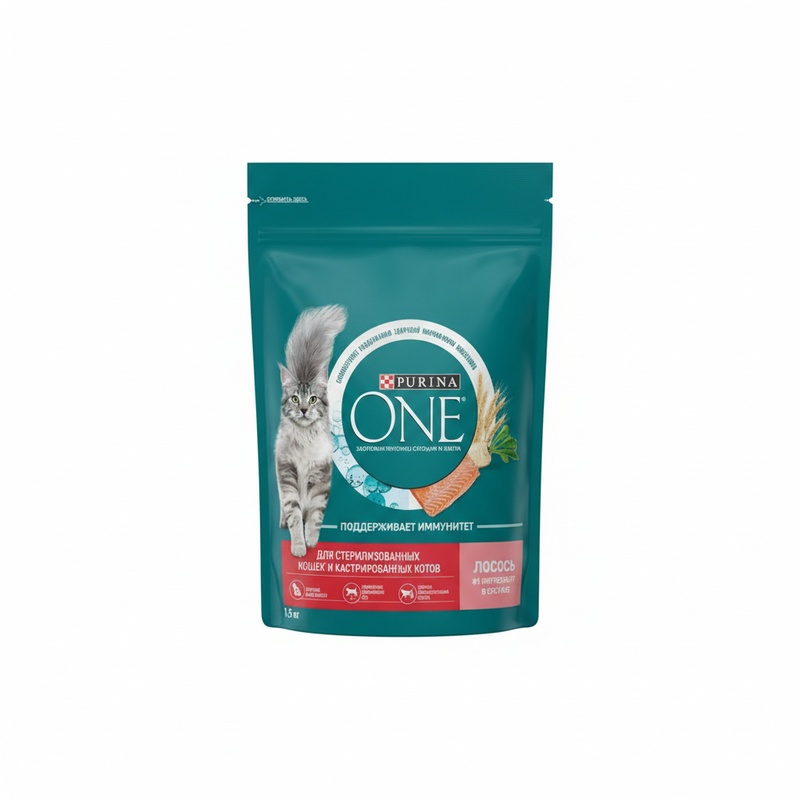 КОРМ ДЛЯ СТЕРИЛИЗОВАННЫХ КОШЕК PURINA ONE ЛОСОСЬ 1,5КГ