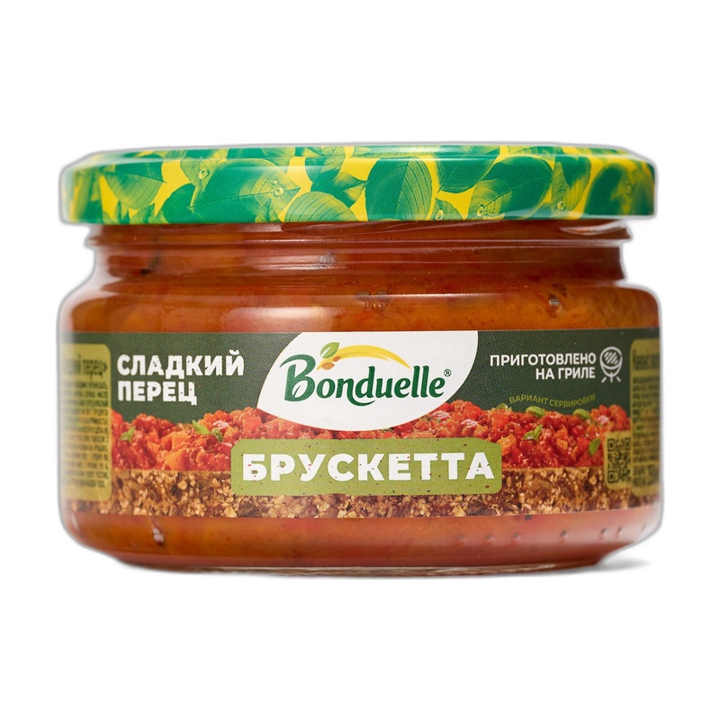 БРУСКЕТТА BONDUELLE СЛАДКИЙ ПЕРЕЦ 250МЛ