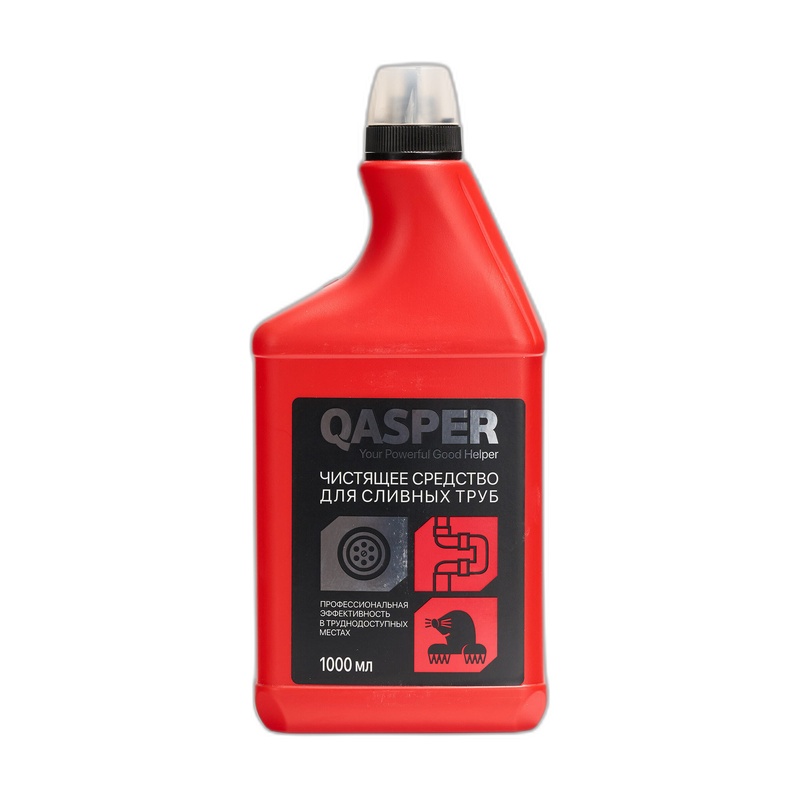 СРЕДСТВО ЧИСТЯЩЕЕ ДЛЯ СЛИВНЫХ ТРУБ QASPER 1000МЛ