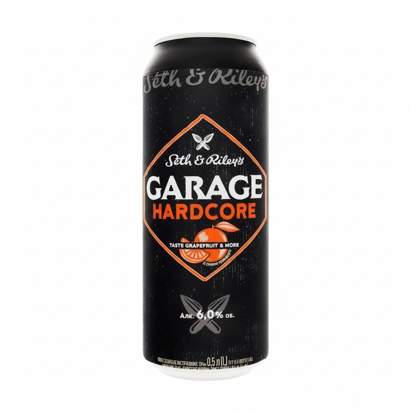 ПИВНОЙ НАПИТОК GARAGE HARDCORE GRAPEFRUIT 6% 0,43Л Ж/Б