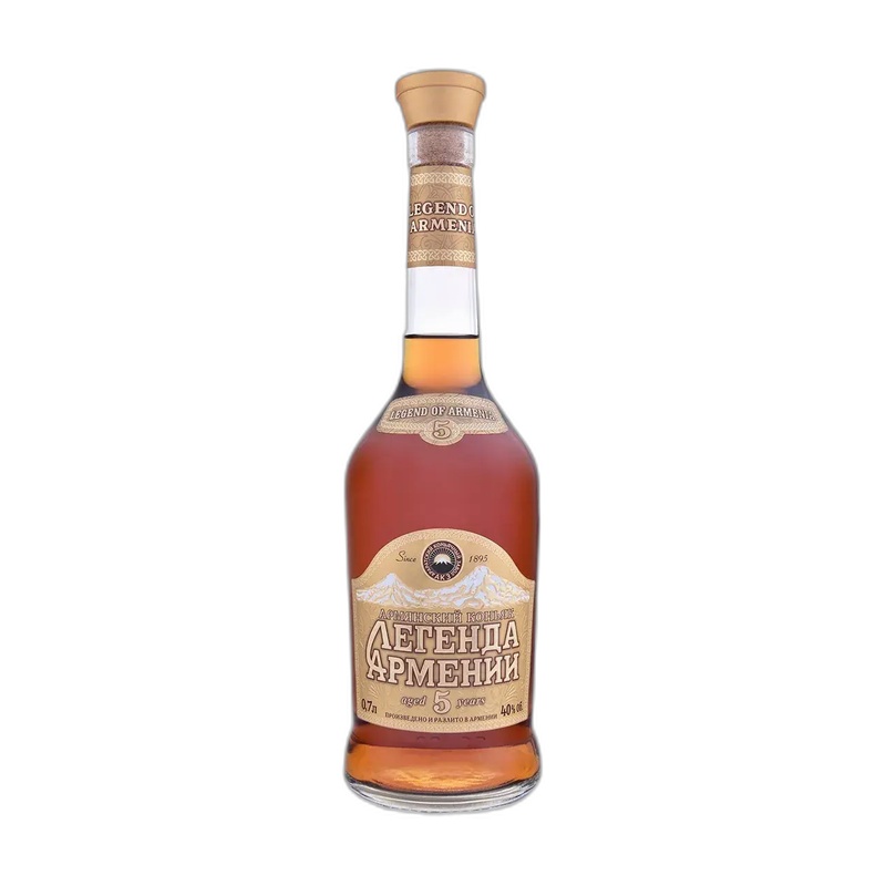 КОНЬЯК ЛЕГЕНДА АРМЕНИИ 5 YO 40% 0,5Л