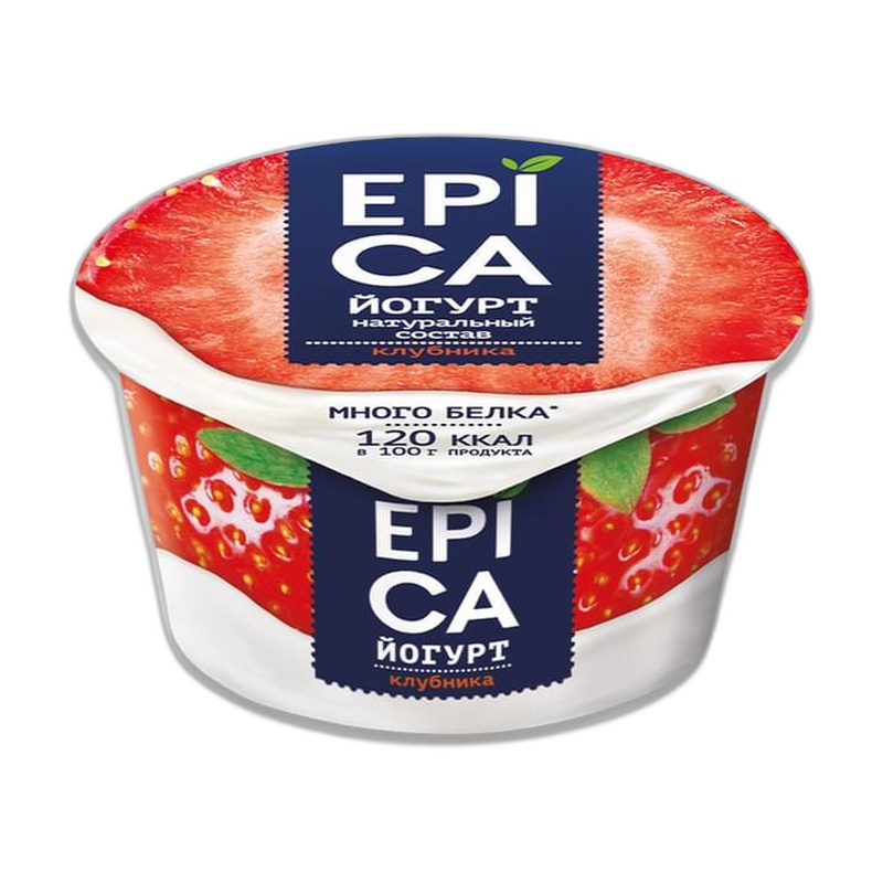 ЙОГУРТ ЕРIСА КЛУБНИКА 4,8% 130Г