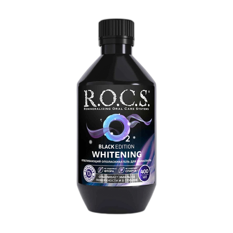 ОПОЛАСКИВАТЕЛЬ ДЛЯ ПОЛОСТИ РТА ROCS BLACK EDITION 400МЛ