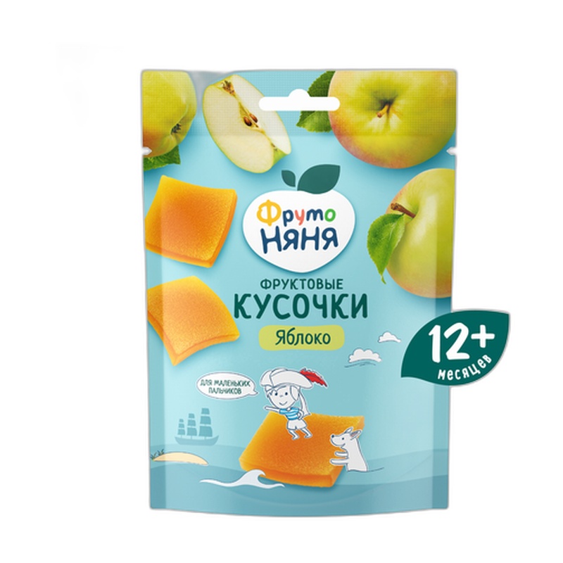 КУСОЧКИ ФРУКТОВЫЕ ФРУТО НЯНЯ ЯБЛОКО 53Г
