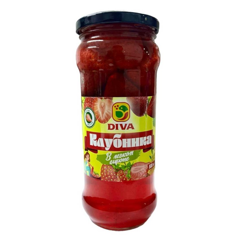 КЛУБНИКА DIVA В ЛЕГКОМ СИРОПЕ 530Г