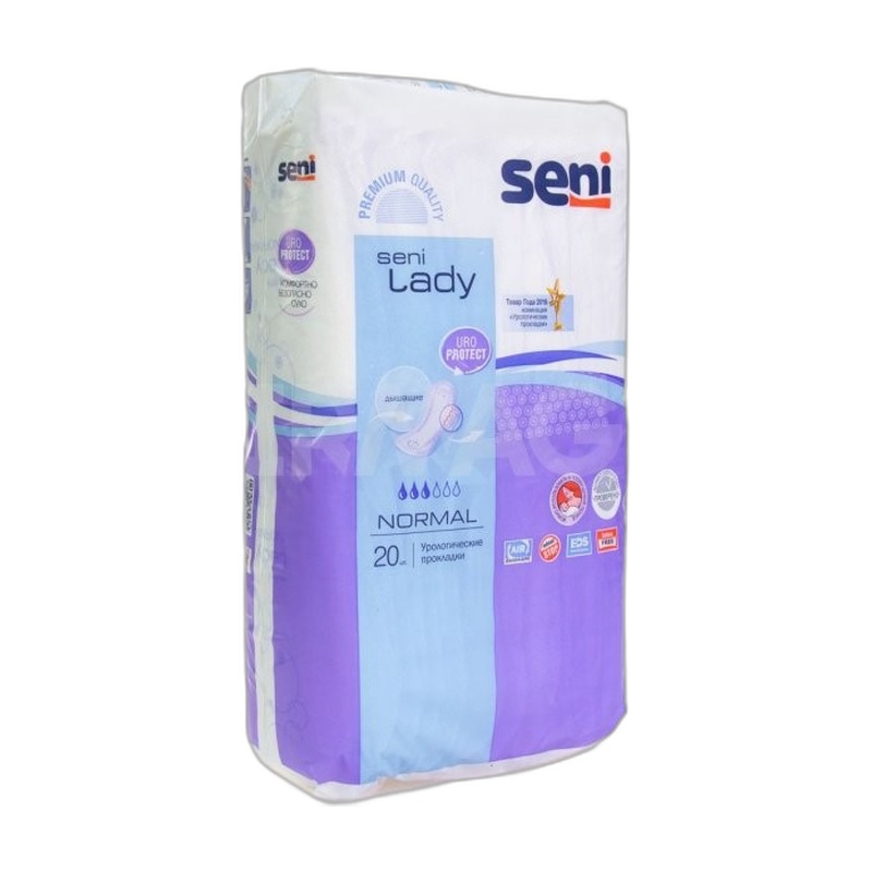 ПОДГУЗНИКИ УРОЛОГИЧЕСКИЕ SENI LADY NORMAL 20ШТ
