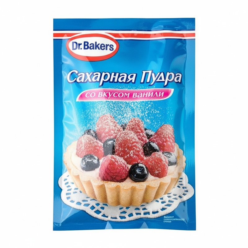 САХАРНАЯ ПУДРА DR.BAKERS ВАНИЛЬ 80Г