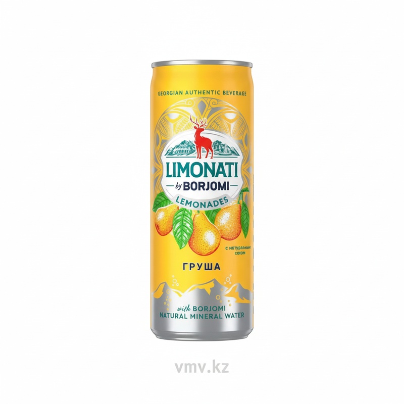 ЛИМОНАД BORJOMI ГРУША 0,33Л Ж/Б