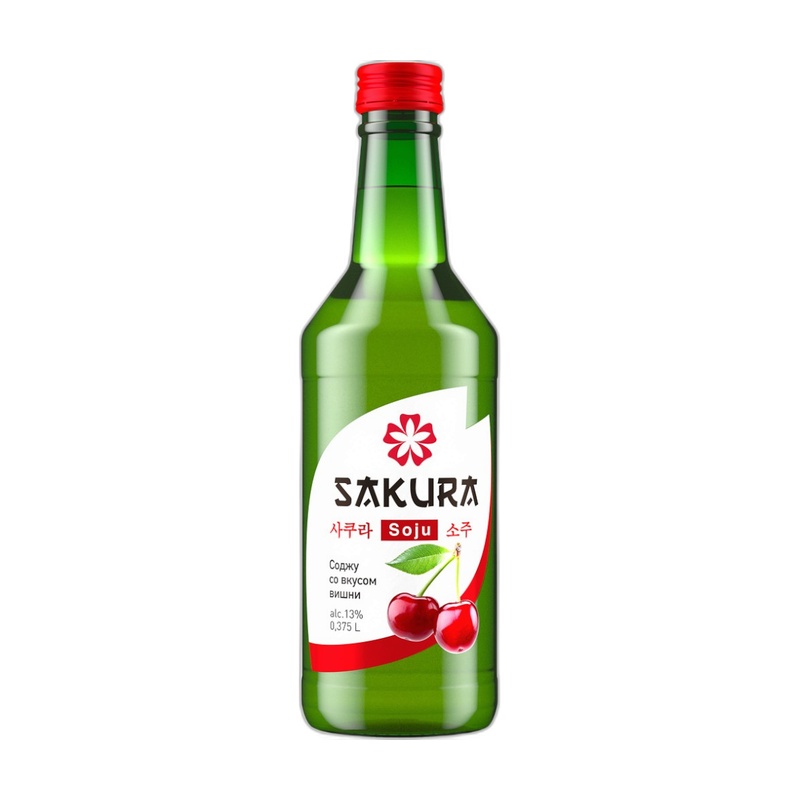 СОДЖУ SAKURA SOJU ВИШНЯ 13% 0,375Л