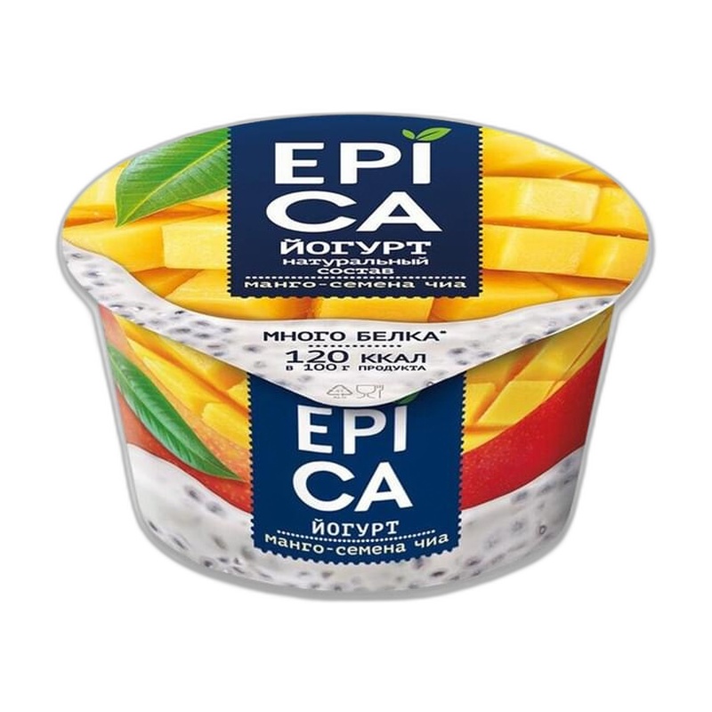 ЙОГУРТ ЕРIСА МАНГО СЕМЕНА ЧИА 5,0% 130Г