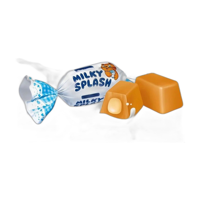 КОНФЕТЫ СТАКАН МОЛОКА MILKY SPLASH ROSHEN ВЕС