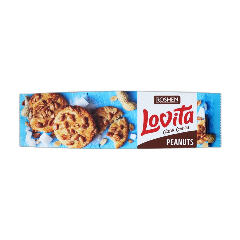 ПЕЧЕНЬЕ LOVITA CLASSIC COOKIES С АРАХИСОМ 150Г