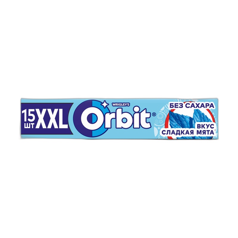 ЖЕВАТЕЛЬНАЯ РЕЗИНКА ORBIT СЛАДКАЯ МЯТА 20,4Г