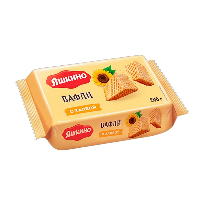 ВАФЛИ ЯШКИНО С ХАЛВОЙ 200Г