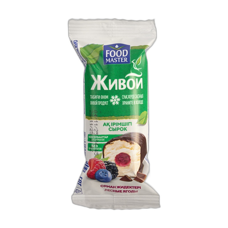 СЫРОК ЖИВОЙ ГЛАЗИРОВАННЫЙ ЛЕСНЫЕ ЯГОДЫ 15% 36Г