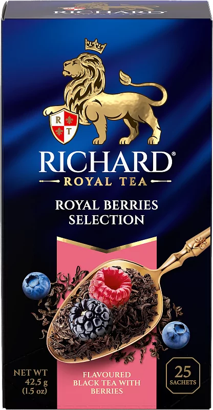 ЧАЙ ЧЕРНЫЙ RICHARD ROYAL BERRIES SELECTION 25 ПАКЕТИКОВ