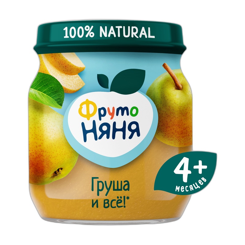 ПЮРЕ ФРУТО НЯНЯ ГРУША 100Г СТ/Б